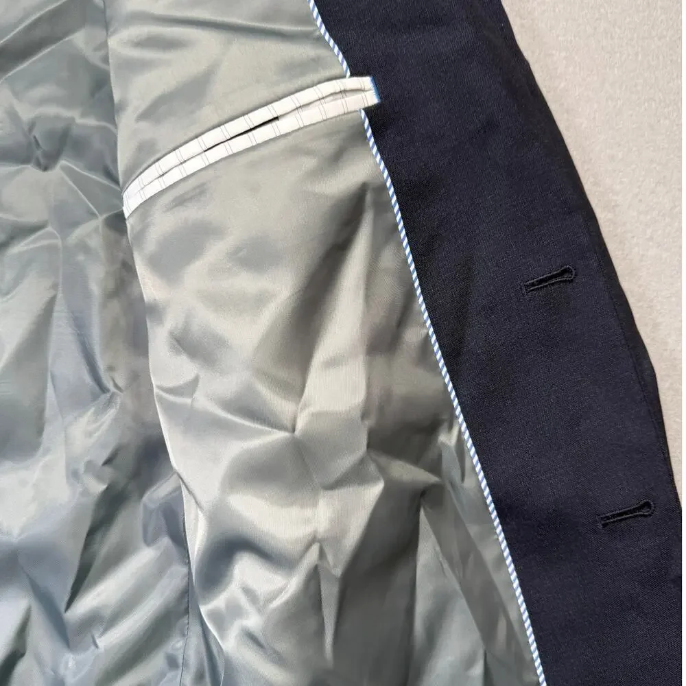 Haggar Men's Classic Fit Premium Stretch Suit Jacket  Dark Navy 44R $220